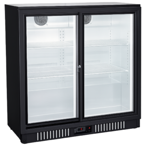 Double Glass Door Display Refrigerator